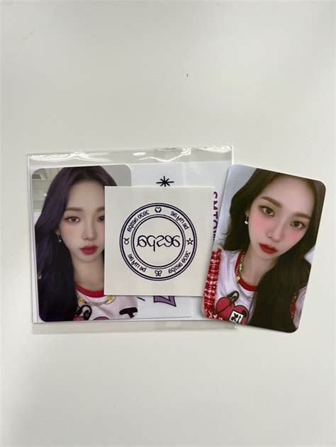 WTS AESPA KARINA AR TATTOO STICKER MYSYNK BRACELET PC PHOTOCARD