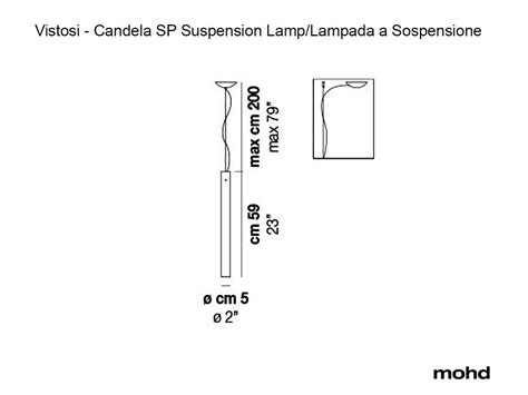 Candela Sp Lampada A Sospensione Vistosi Mohd Shop