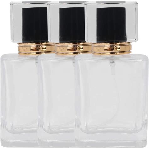 Lot De 3 Flacons Vaporisateurs En Verre Vides De 50 Ml Flacon De