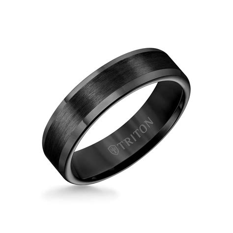6mm Tungsten Carbide Ring Satin Finish And Round Edge 11 2117 6