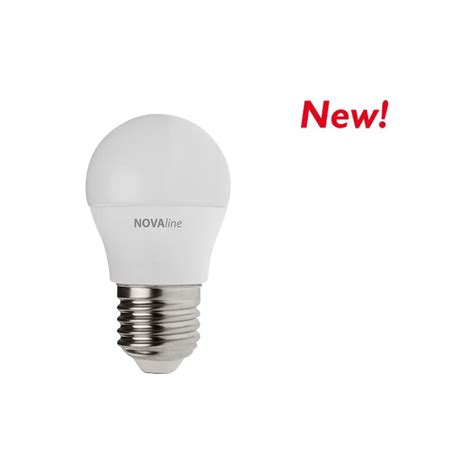 Lampadina Led Sfera 5 5 W E27 Luce Calda 3000 K NOVALINE