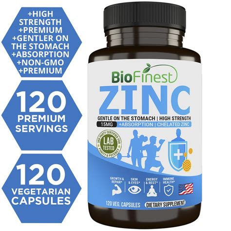 Biofinest Zinc Mg Supplement Chelated Gentler Absorb Fast Ntuc