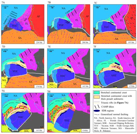 Tectonic Reconstructions Of The Gulf Of Mexico Using Gplates Version Download Scientific