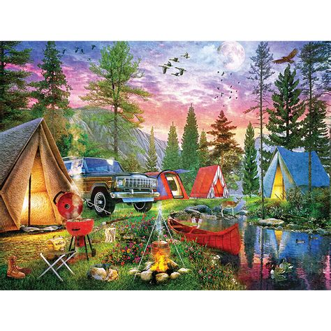 Moonlight Camping 300 Large Piece Jigsaw Puzzle Spilsbury