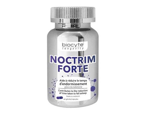 Noctrim Forte Biocyte 40 gélules Sommeil Endormissement