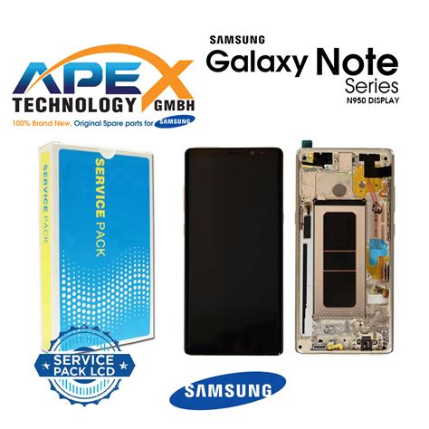 Samsung Galaxy Note 8 Sm N950f Lcd Display Screen Touch Gold Gh97 21065d