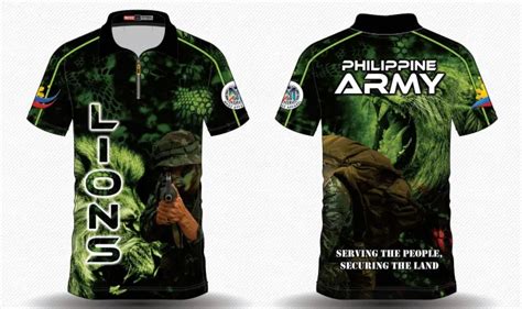 PHIL ARMY Marine Design Tactical Polo Shirt SECURITY Full Sublimation