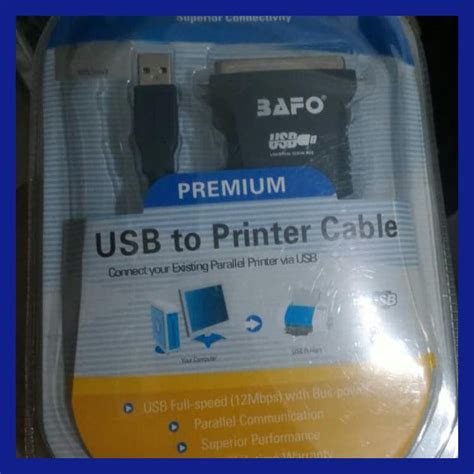 Jual KABEL CONVERTER BAFO PREMIUM ORIGINAL USB TO LPT PARALLEL PRINTER