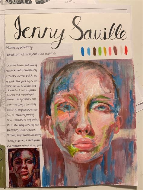 Jenny Saville Jenny Saville Paintings A Level Art Sketchbook Art Alevel