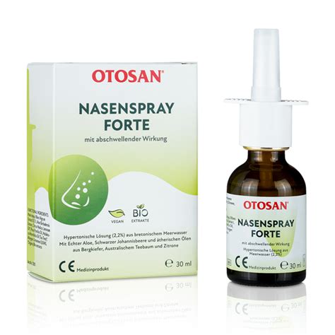 Otosan® Nasal Spray Based on Natural Ingredients No Habituation Effect