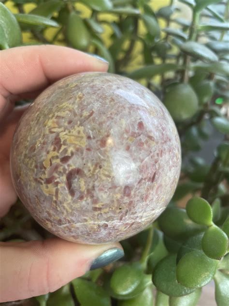 Strawberry Calcite Sphere