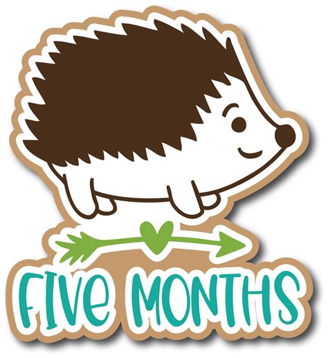 Five Months Scrapbook Page Title Sticker Autumns Crafty Corner