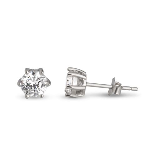 Cubic Zirconia Stud Earrings