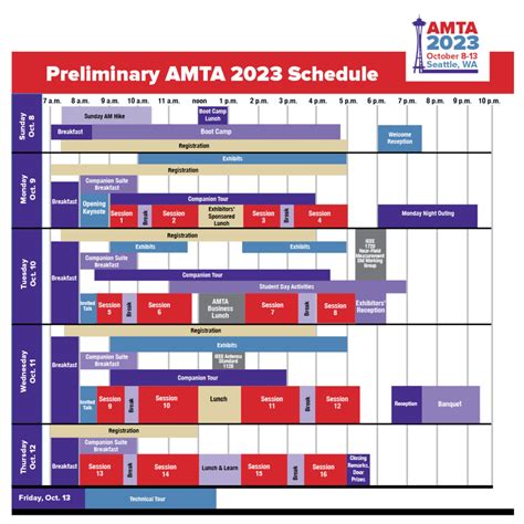 Preliminary Schedule Amta 2023