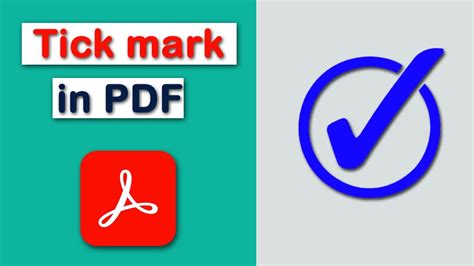 How To Insert A Tick Mark In A PDF Fill And Sign With Adobe Acrobat