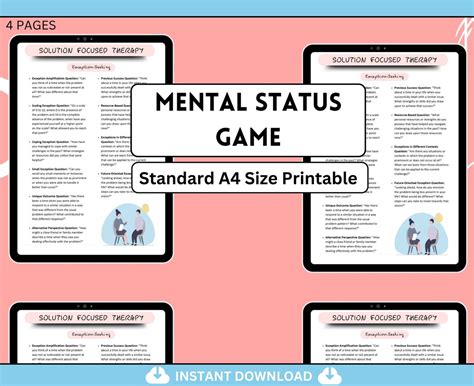 Mental Status Exam Mse Cheat Sheet Fillable Therapy Forms Intake