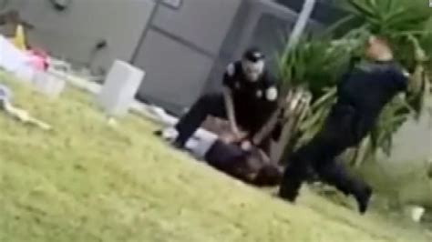 Miami Police Kicking Video Officer Kicks Man In Head During Arrest Cnn