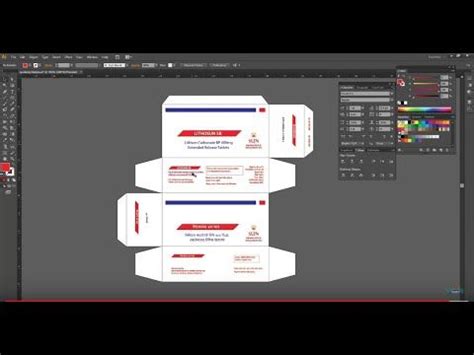 Custom Packaging Box Design Tutorial Illustrator Photoshop I Medicine