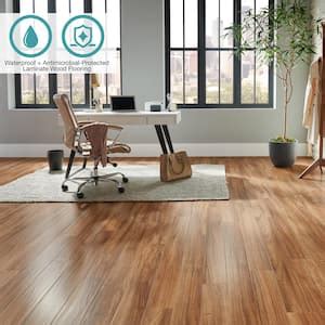 Low Gloss Laminate Teak Laminate Wood Flooring The Home Depot