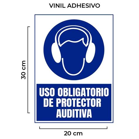 Se Al Uso Obligatorio De Protector Auditiva Vinil Nacional