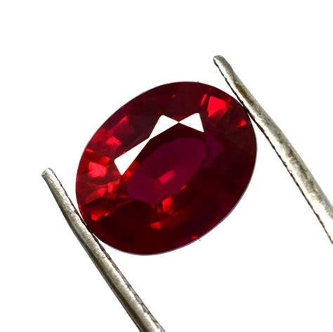 Oval Red Ruby Gemstone Size 10 Mm 20 Carat At Rs 350carat In New