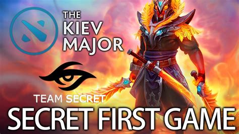 Midone Perspective First Game In The Kiev Major Of Team Secret Dota 2 Youtube