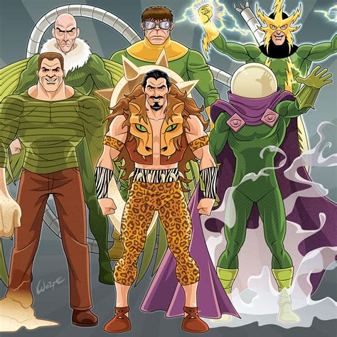 Vector Villains The Sinister Six By Wolfehanson On Deviantart