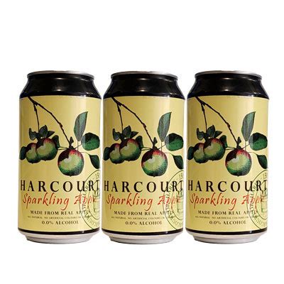 Harcourt Sparkling Apple Juice (375ml - 24 Cans / Case) - Harcourt Apples