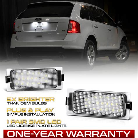 [BRIGHT WHITE] Ford Edge/Escape Mercury Mariner LED License Plate Lights Housing | eBay