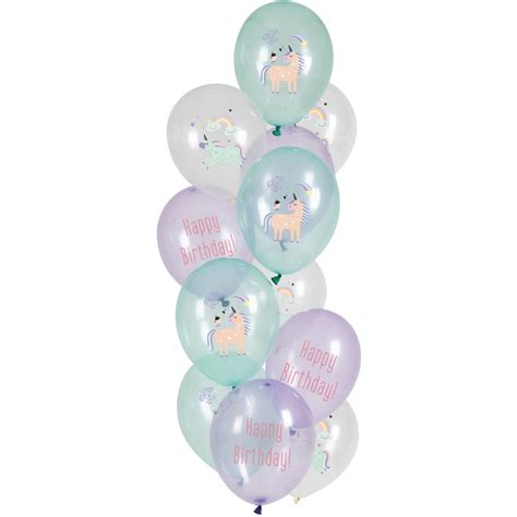 Ballons Anniversaire Licorne Happy Fiesta Lyon