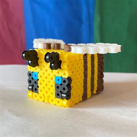 Minecraft Bee Perler Beads D Template