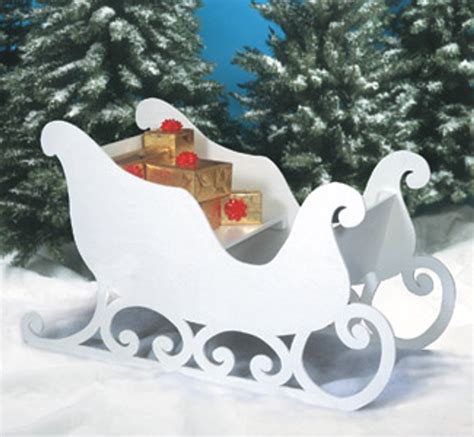 Santa Sleigh Large Size Wood Craft Pattern