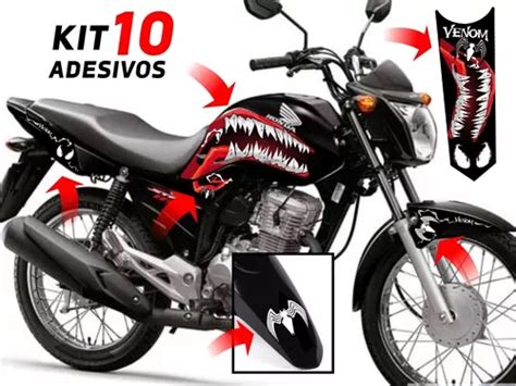 Adesivo Cg Start Kit Adesivos Venom Modelo Parcelamento