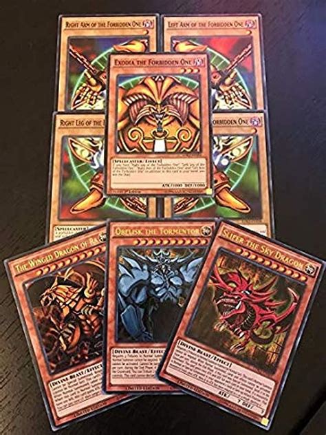 Cartas Yu Gi Oh Exodia God Cards All Rare 20 Card Lot Amazon