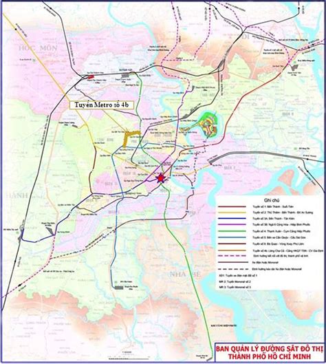 SƠ ĐỒ CÁC TUYẾN METRO TP.HCM MỚI NHẤT