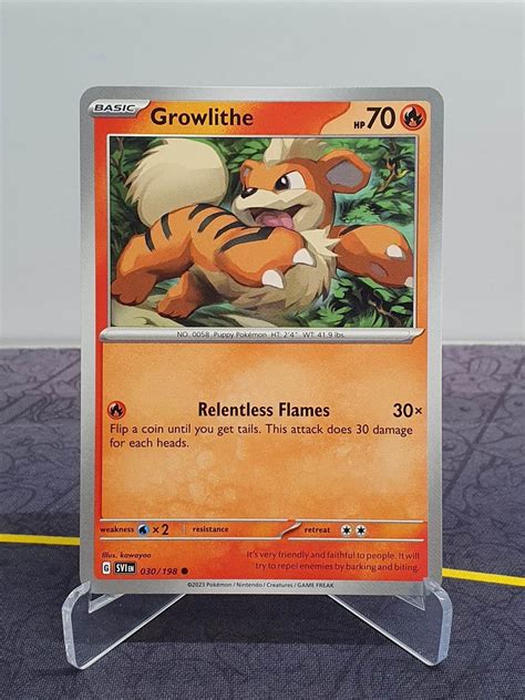 GROWLITHE 030 198 Scarlet Violet Pokémon Köp på Tradera