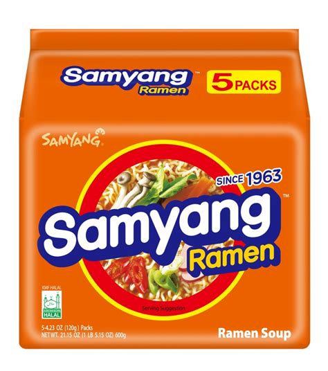 Samyang Original Instant Ramen 423 Oz 5 Pack