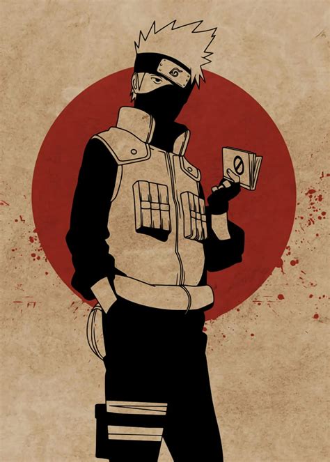 Kakashi Poster By Everythinganime Displate Anime Naruto Kakashi