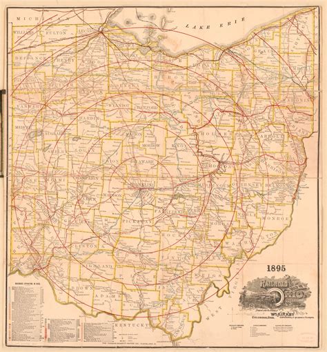 Railroad Map Of Ohio Library Of Congress