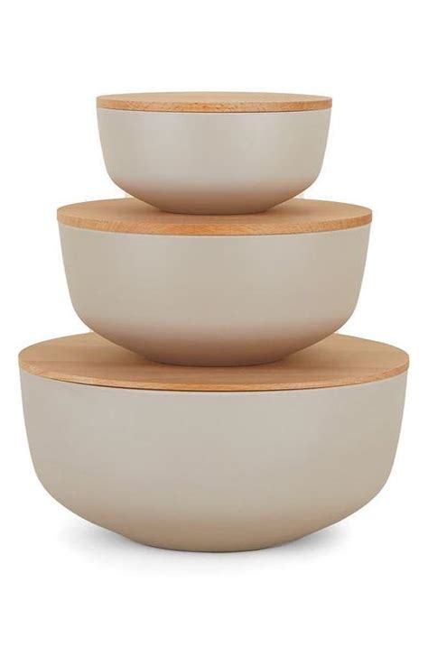 Natural Mango Wood Coastal Bowls