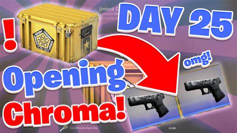 DAILY CSGO CASE OPENING CHROMA CASE DAY 25 YouTube