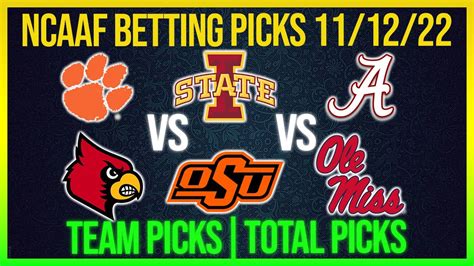 College Football Picks Today 11 12 22 Ncaaf Picks Today Week 11 Betting