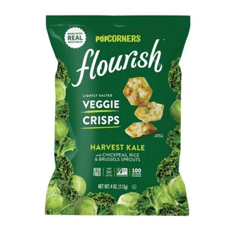 Popcorners Veggie Crisps Harvest Kale Wholesome Fresh