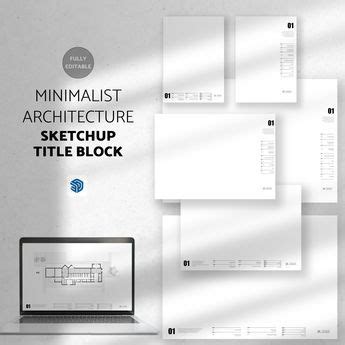 Minimalist Architect Title Block Templates Sketchup Title Block