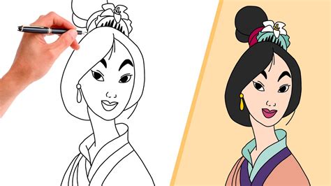 Drawing Mulan Easy Drawings Dibujos Faciles Dessins Faciles How