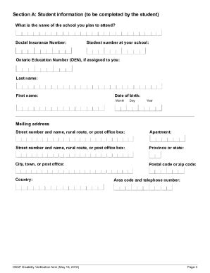 Osap Disability Verification Form 2020 Fill And Sign Printable