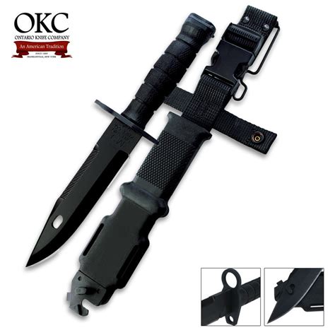 Ontario M9 Bayonet Knife With Scabbard Knives And Swords At