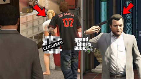 Gta 5 What Tracey Jimmy And Boyfriend Do In A Locked Room Secret Scene Youtube