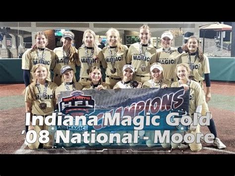 Indiana Magic Gold 08 National Moore Extra Inning Softball Club