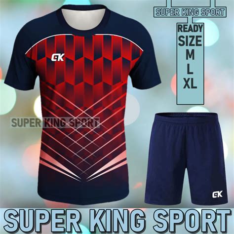 Jual SUPER KING SPORT COD Baju Olahraga Printing Badminton Bola